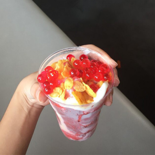 Tarrina de plástico desechable para helados y fruta