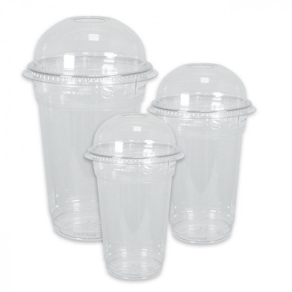 Tarros de plástico para alimentos + tapas de cúpula con agujeros