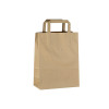 Bolsa de papel kraft con asas 22 x 10 / 28 cm
