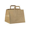 Bolsa de papel kraft con asas 32 x 22 / 24 cm