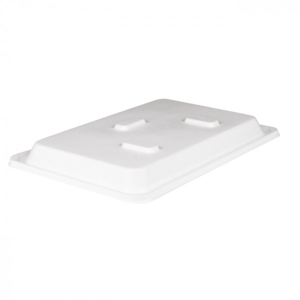 Tapa de fibra vegetal para bandeja de comida 32 x 22,5 cm