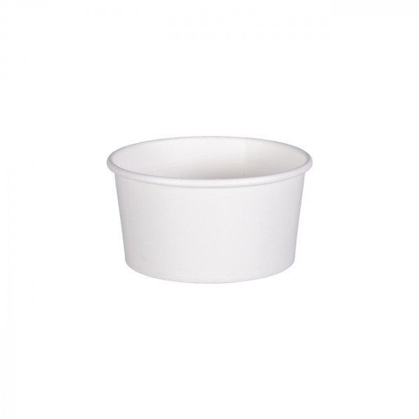 Tarrina de helado de cartón blanco de 6 oz para heladerías
