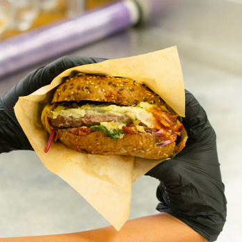 Bolsa abierta por los dos lados en papel kraft 16 x 16,5 cm