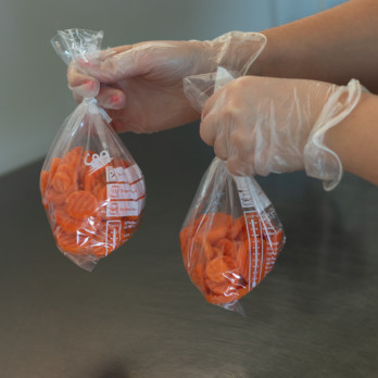 Bolsa de congelación de 1 L - 24 x 16 cm con clip