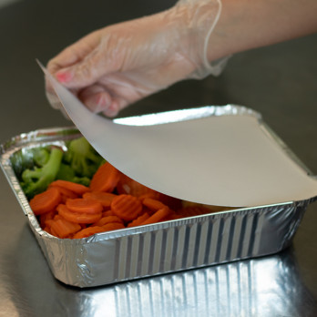 Tapa plana para bandeja de aluminio de 2000 ml