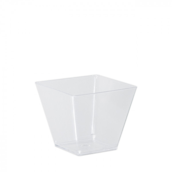 Tarro minicubo de cristal transparente reutilizable de 6 cL