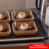 Mini caja para tartas con tapa transparente para comida para llevar profesional