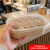 Caja ecológica de bambú desechable para llevar