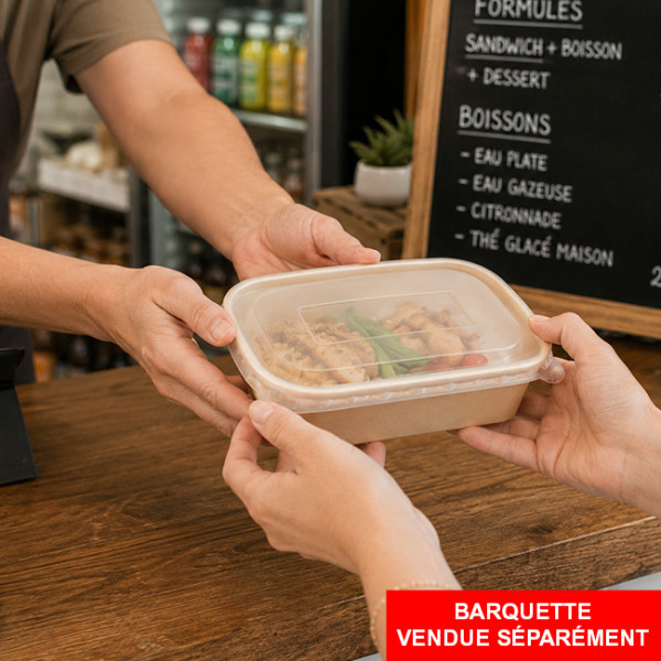 Cajas desechables de bambú para envasar comida para llevar