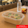 Caja de bambú para llevar con tapa