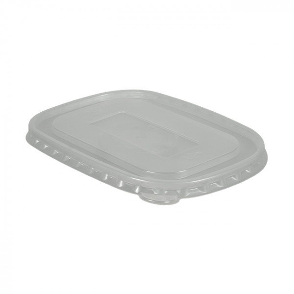 Tapa de PP para bandejas de fibra de bambú de 580 ml y 750 ml