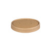 Tapa de cartón kraft para ollas soperas de 12 Oz y 16 Oz