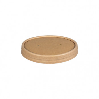 Tapa de cartón kraft para ollas soperas de 12 Oz y 16 Oz