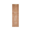Bolsa tradicional x 1 de papel kraft decorado, 9 + 5 x 34 cm - Colección natural