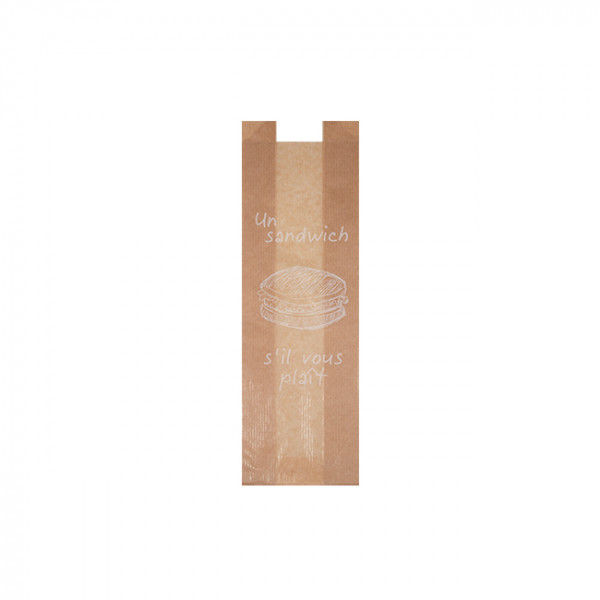 Bolsa de papel para bocadillos de panadería