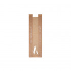 Bolsa de papel kraft decorada para sándwiches con ventana, 10 + 6 x 32 cm - Colección Natural