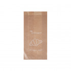 Bolsita de papel kraft decorado para 1-2 bollos, 12 + 5 x 25 cm - Colección Natural