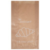 Bolsa de papel kraft decorado para 5-6 bollos, 19 + 6 x 34 cm - Colección Natural