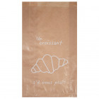 Bolsa de papel kraft decorado para 5-6 bollos, 19 + 6 x 34 cm - Colección Natural