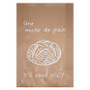 Bolsa de papel kraft decorada para panes especiales, 24 + 7 x 36 cm - Colección Natural