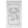 Bolsa de papel blanco decorado para 5-6 bollos, 19 + 6 x 34 cm - Colección de moda