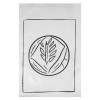 Bolsa de papel blanco decorada para panes especiales, 24 + 7 x 36 cm - Colección de moda