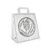 Bolsa de papel blanca para panadería