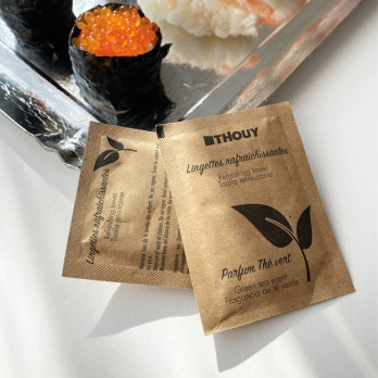 Toallita refrescante con fragancia de té verde