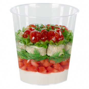 Vaso redondo transparente reutilizable 5 cL