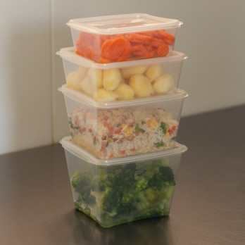 Cajas de PP reutilizables con tapas separadas