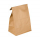Bolsa SOS de papel kraft sin asa 18 + 11 x 34 cm