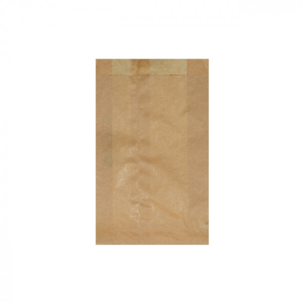 Bolsa de papel kraft para croissants 12 + 5 x 20 cm
