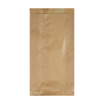 Bolsa para alimentos 3-4 piezas. Papel kraft 14 + 6 x 28