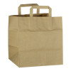 Bolsa de papel kraft con asas 26 x 20 / 28 cm - Bolsas y Fundas