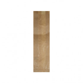 Bolsa 1 baguette tradición o sandwich en papel kraft 9 + 5 x 32 cm