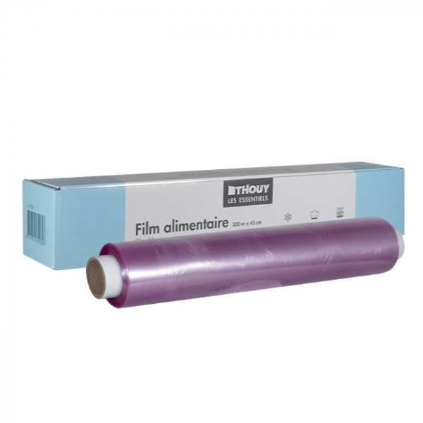 Caja dispensadora con film estirable para alimentos 45 cm x 300 m