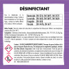 Instrucciones de uso del desinfectante líquido para ropa blanca en dosis de 50 ml
