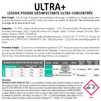 Ultra + 15 kg de detergente desinfectante virucida