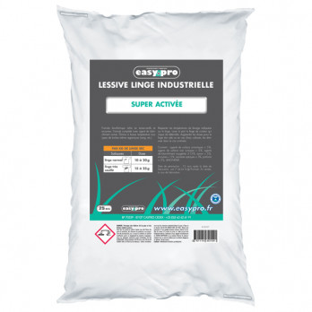 Detergente en polvo industrial ultra concentrado. Saco de 25 kg