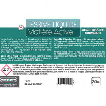 Ingrediente activo detergente líquido 20 L - Dosificación automática especial