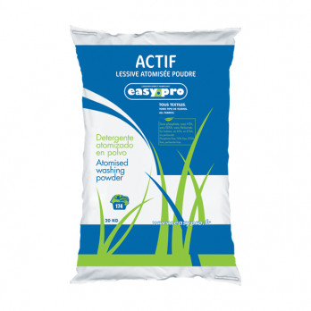 Detergente en polvo Actif. Saco de 20 kg