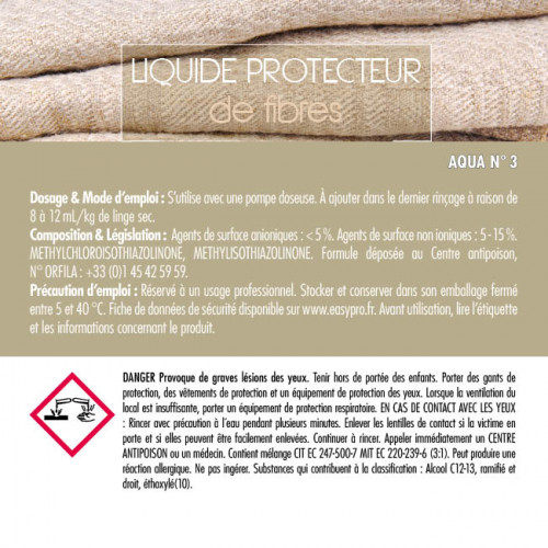 Aqua n°3 líquido protector de fibras 20 L