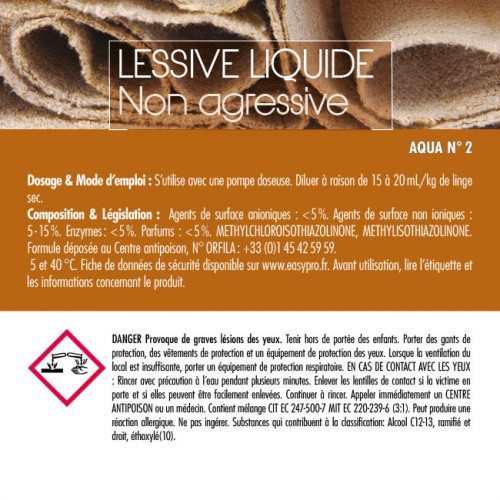 Aqua n°2 detergente no agresivo 20 L