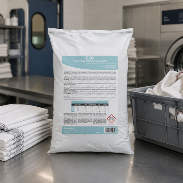 Detergente en polvo profesional para restaurantes y hoteles