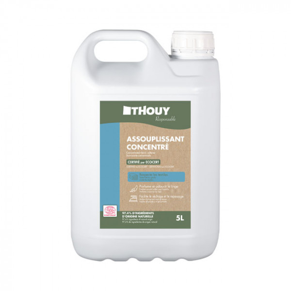 Suavizante para pieles sensibles, con certificación Ecocert, ecológico, 5 L