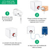 Conector para bomba dosificadora en lavandería