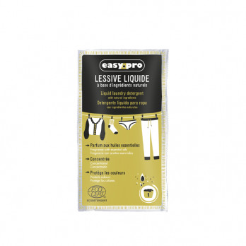 Detergente líquido Ecocert en dosis de 50 ml