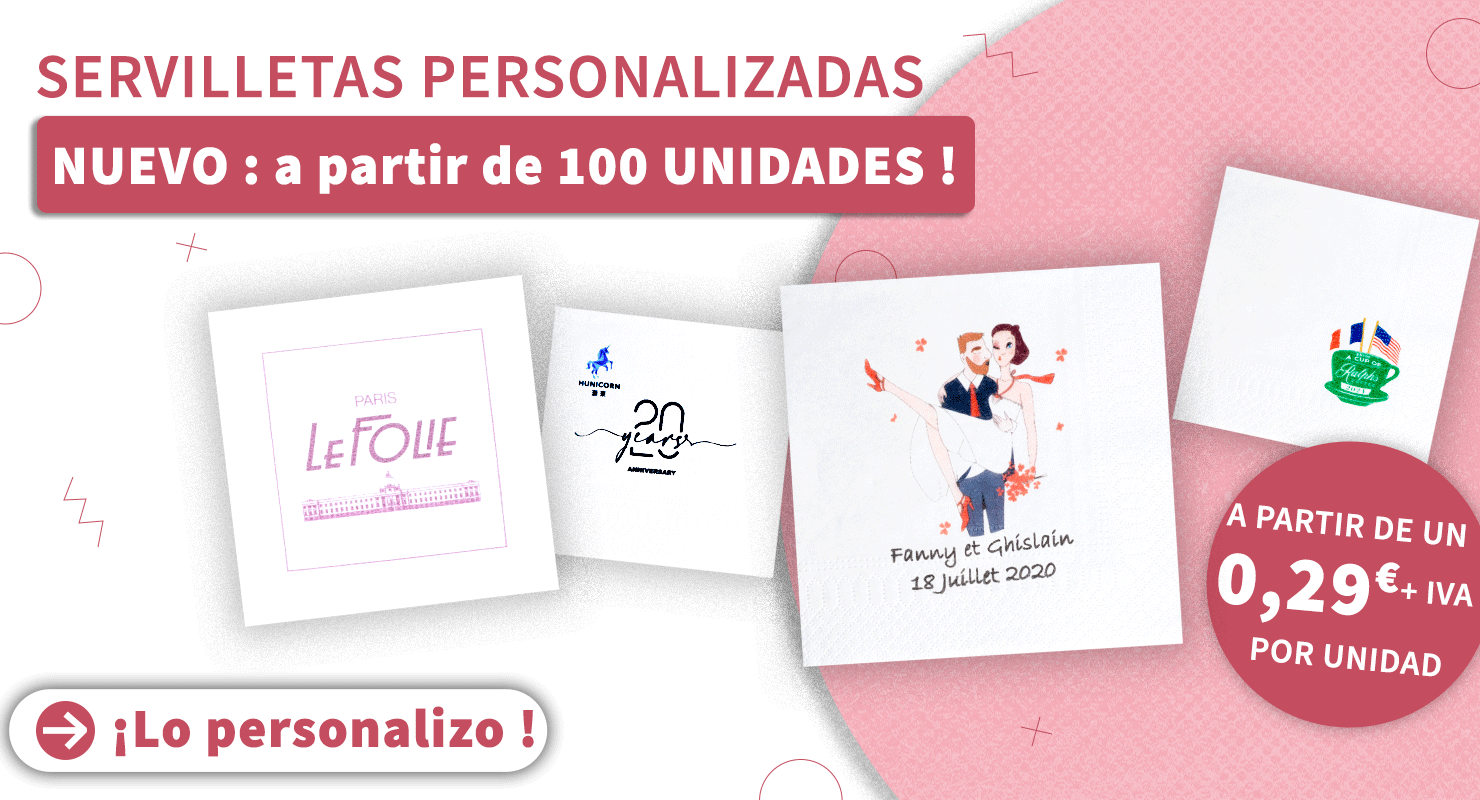 Nuevas servilletas personalizadas