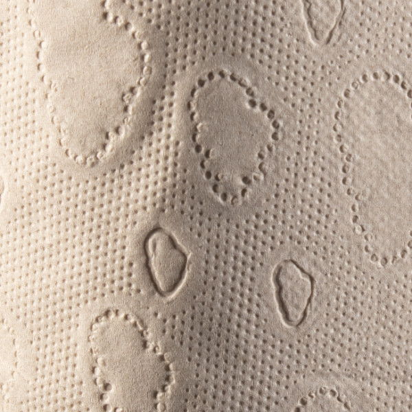 Paquete de papel higiénico kraft ecológico con etiqueta ecológica y FSC