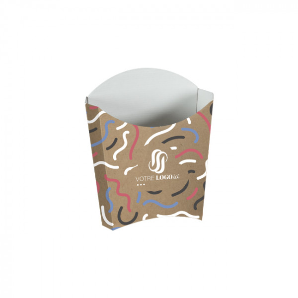 Caja para fichas personalizada en cartón kraft de 135 g - Impresión en hasta 4 colores